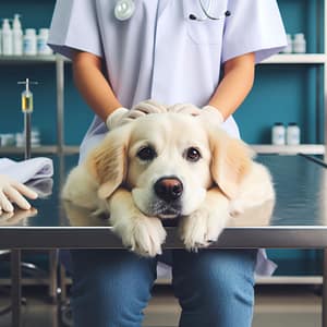 Собака на первичном приёме у ветеринара